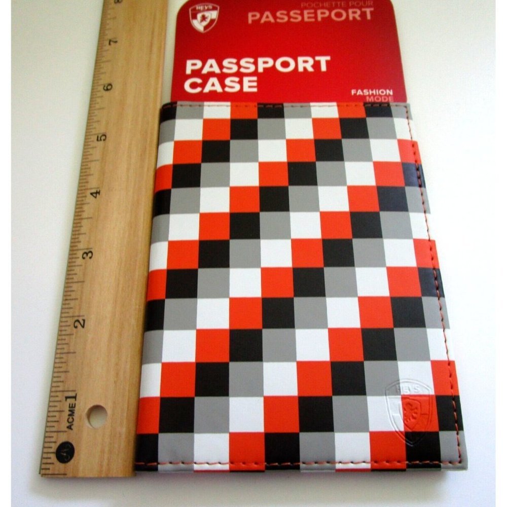 HEYS Luggage Brand Fashion Print Passport Case - Checker Style - New with Tags - Picture 8 of 9